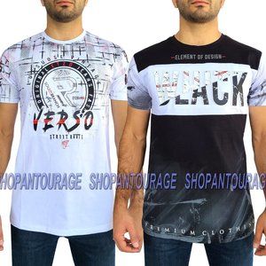 Etzo Short Sleeve 3D Press Print T-Shirt for Men